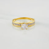 Solitaire Ring Churumbela 1.95 g / T6 Yellow Gold 18K