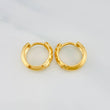 Hoop Earrings Halo De Luna 3.45 g / 1/2 in Yellow Gold 18K