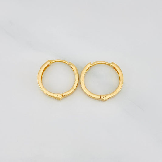 Hoop Earrings Kona 1.55 g / 1/2 in Yellow Gold 18K