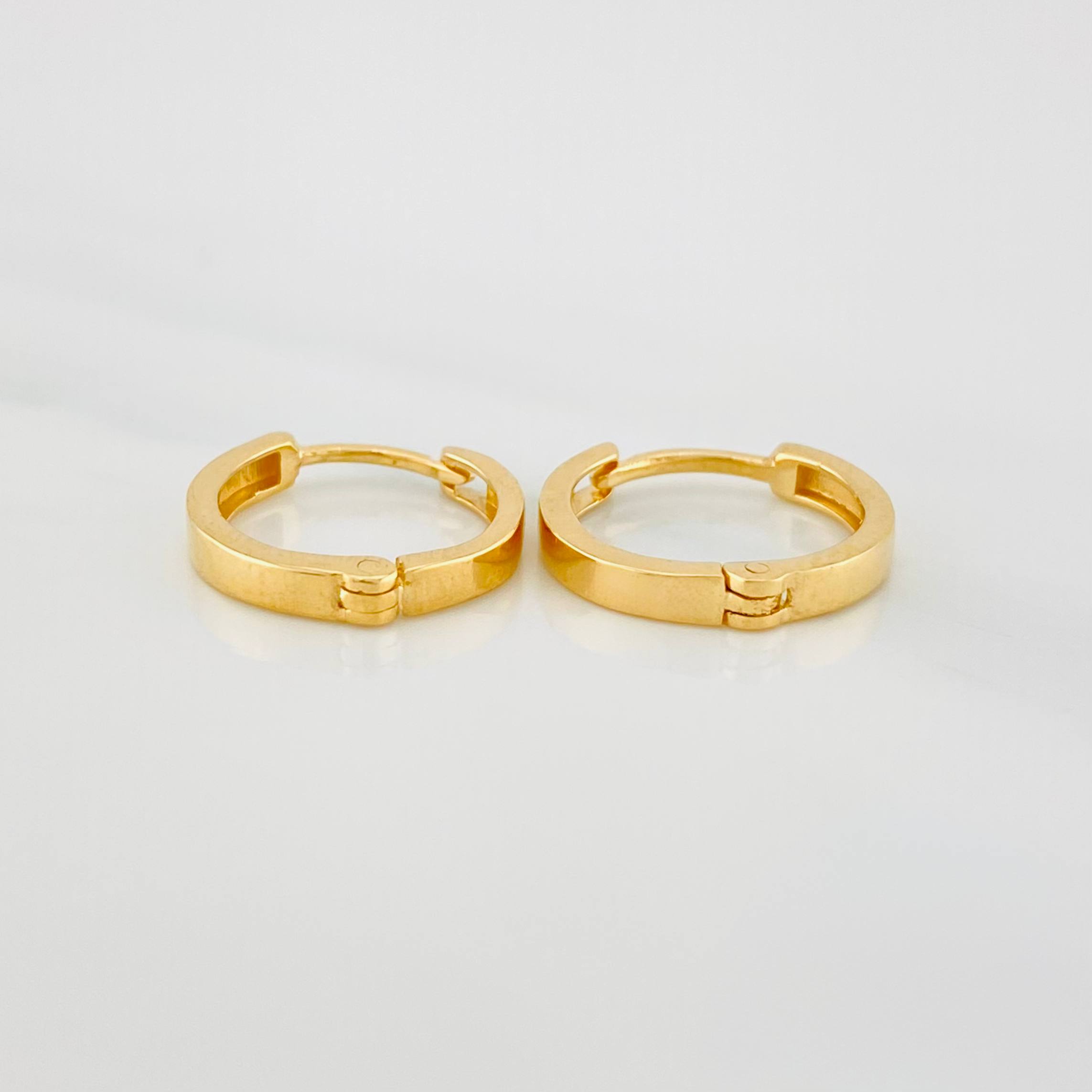 Hoop Earrings Kona 1.55 g / 1/2 in Yellow Gold 18K