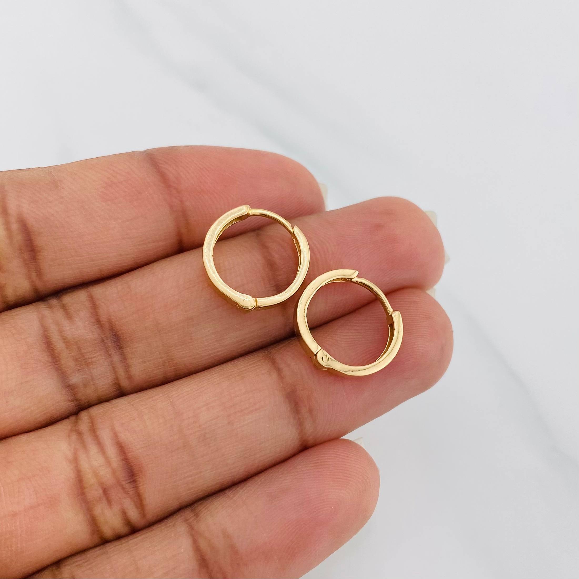 Hoop Earrings Kona 1.55 g / 1/2 in Yellow Gold 18K
