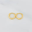 Hoop Earrings Kona 1.2 g / 1/2 in Yellow Gold 18K