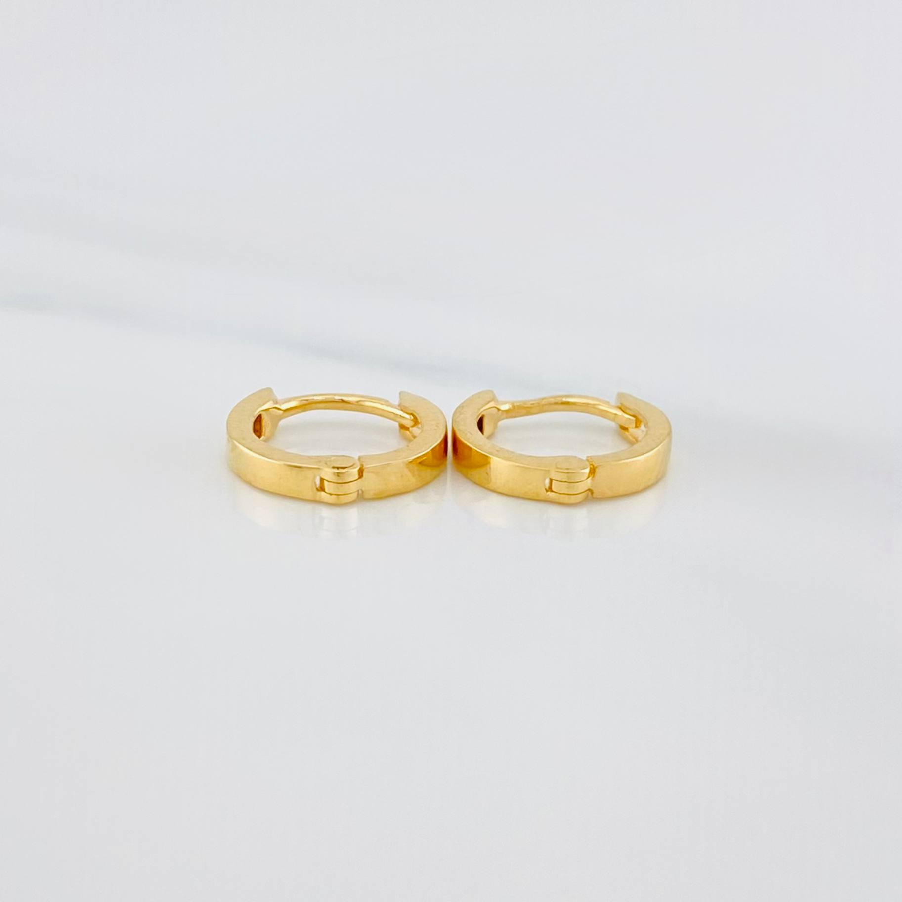 Hoop Earrings Kona 1.2 g / 1/2 in Yellow Gold 18K