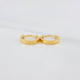 Hoop Earrings Kona 1.2 g / 1/2 in Yellow Gold 18K