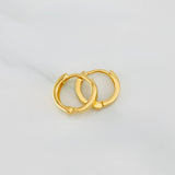 Hoop Earrings Kona 1.2 g / 1/2 in Yellow Gold 18K
