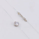 Cadena Choker Chispa Circón 0.8g / 16 in / 5mm Oro Blanco 18K