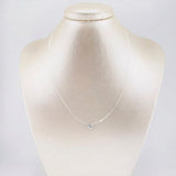 Cadena Choker Chispa Circón 0.8g / 16 in / 5mm Oro Blanco 18K