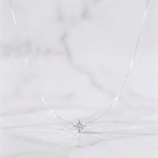 Cadena Choker Chispa Circón 0.75g / 16 in / 4.5mm Oro Blanco 18K
