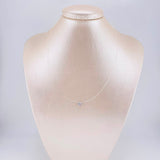 Cadena Choker Chispa Circón 0.75g / 16 in / 4.5mm Oro Blanco 18K
