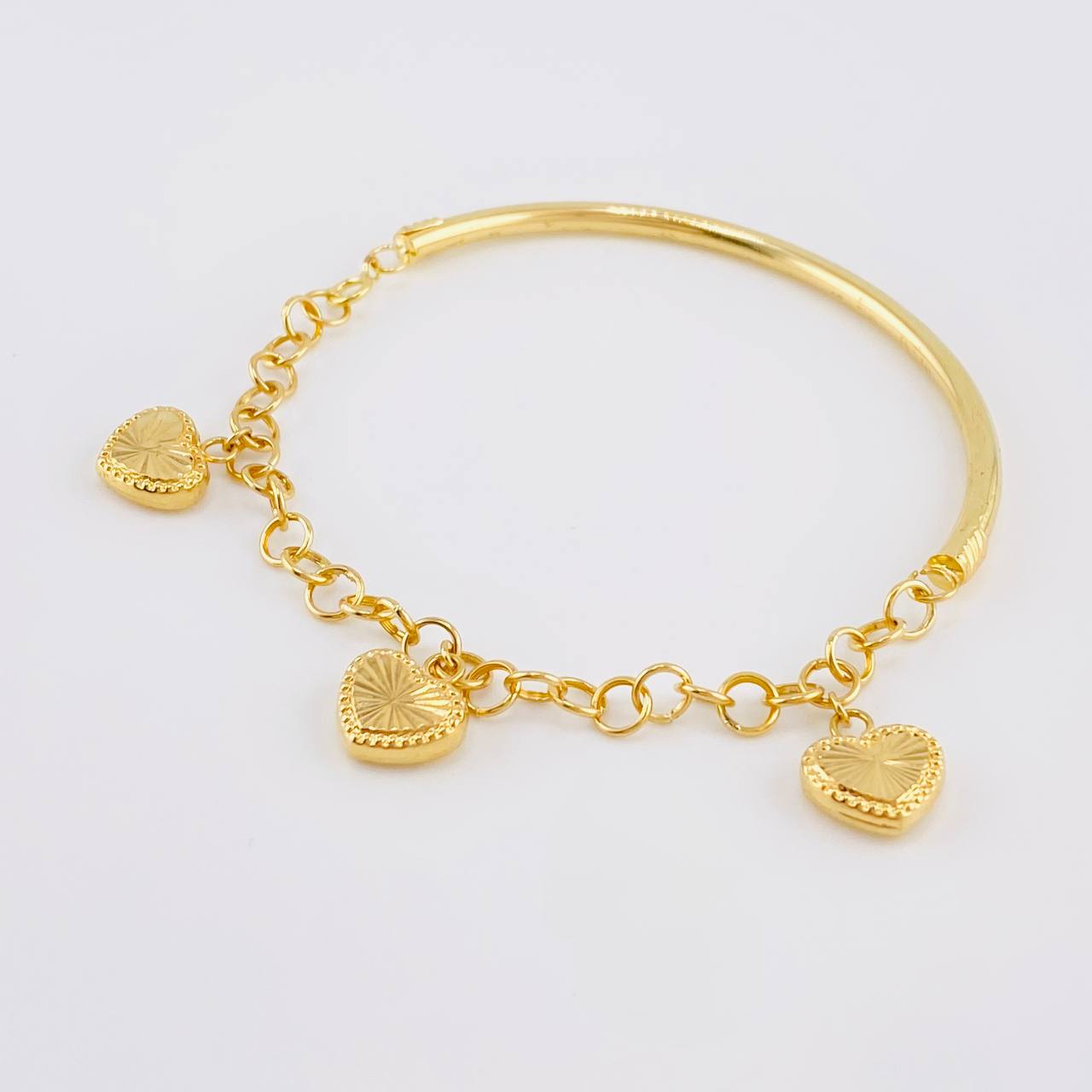 Diamond Cut Bracelet Charms 4.1g / 6 1/4 in / 2.75mm Yellow Gold 18K