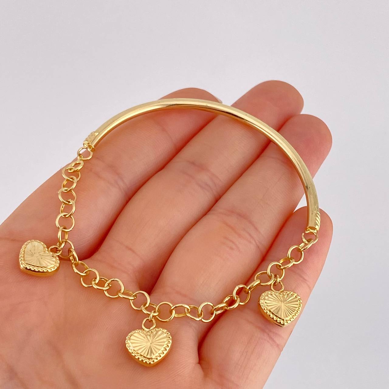 Diamond Cut Bracelet Charms 4.1g / 6 1/4 in / 2.75mm Yellow Gold 18K