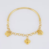 Diamond Cut Bracelet Charms 4.05g / 5 3/4 in / 2.75mm Yellow Gold 18K