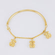 Pulso Charms Diamantados 3.85g / 5 1/2 in / 2.75mm Oro Amarillo 18K