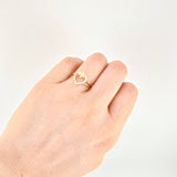 Anillo Corazón Flower 1.65g / T4 1/2 Oro Amarillo 18K