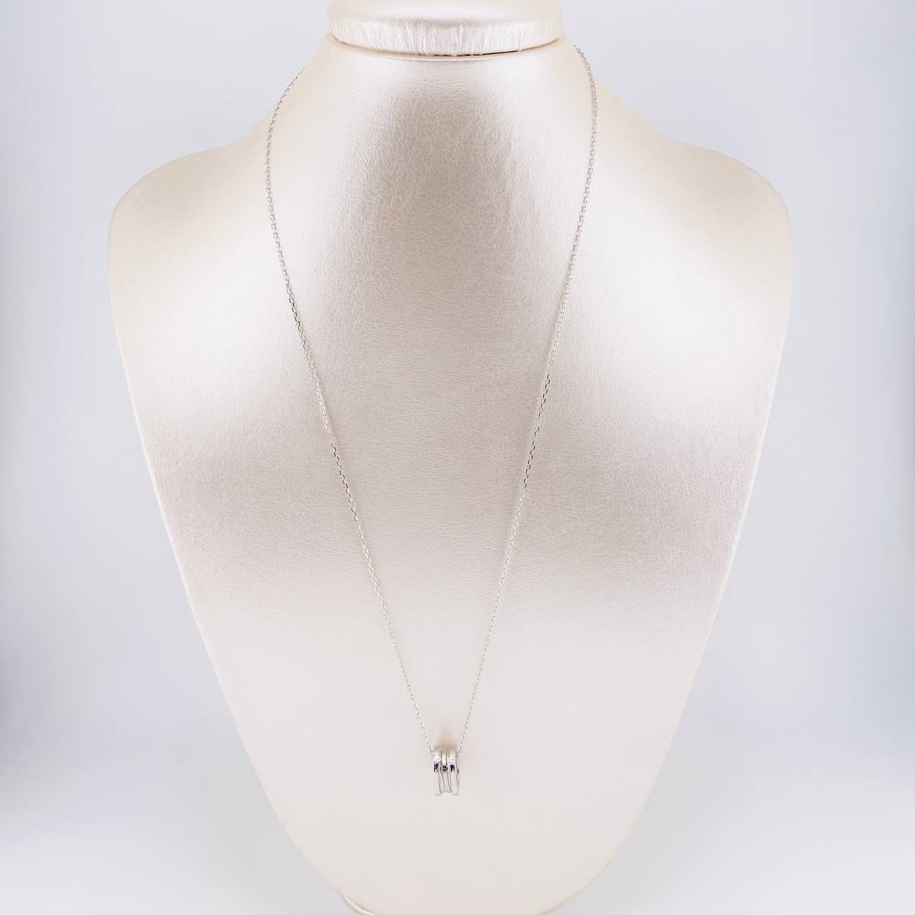 Set Classic Link Chain + Pendant Bv / 4.75g / 20 in White Gold 18K
