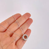 Set Classic Link Chain + Pendant Bv / 4.75g / 20 in White Gold 18K