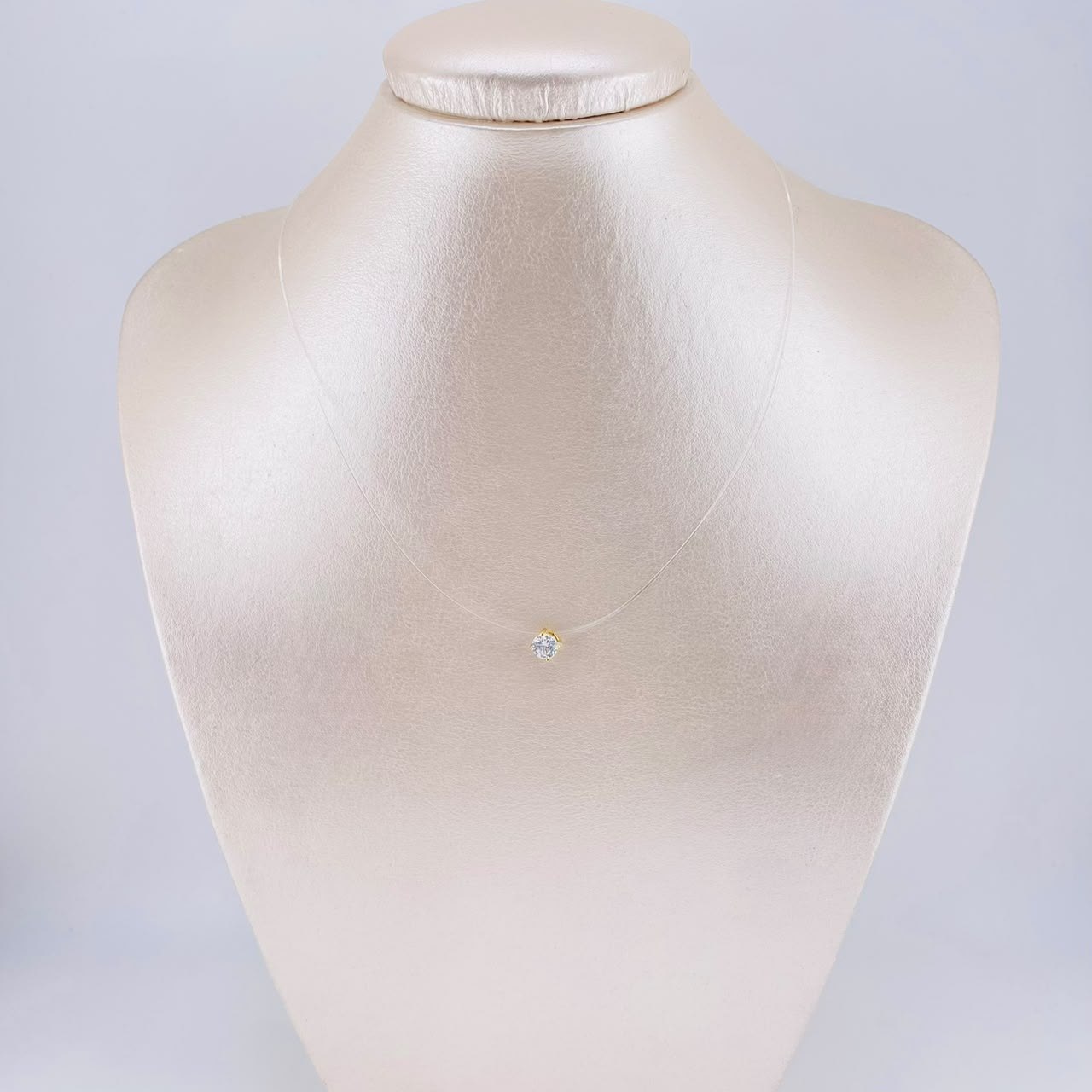 Cadena Choker Chispa Circón 0.8g / 16 in / 5mm Oro Amarillo 18K