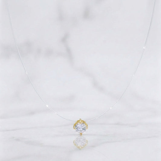 Cadena Choker Chispa Circón 0.8g / 18 in / 5mm Oro Amarillo 18K