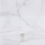 Cadena Choker Chispa Circón 0.8g / 16 in / 5mm Oro Amarillo 18K