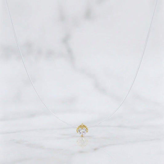 Cadena Choker Chispa Circón 0.6g / 16 in / 4mm Oro Amarillo 18K