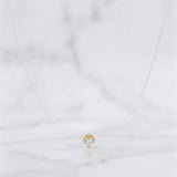 Cadena Choker Chispa Circón 0.65g / 16 in / 4mm Oro Amarillo 18K