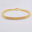 Bracelet Hoop Dense Rail 10 g / 6 3/4 in / 4 mm Yellow Gold 18K