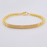 Bracelet Hoop Dense Rail 10 g / 6 3/4 in / 4 mm Yellow Gold 18K