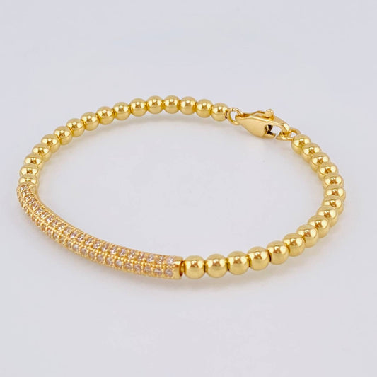 Pulso Aro Riel Tupido 10 g / 6 3/4 in / 4 mm Oro Amarillo 18K
