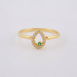 Anillo Gota Chispa 2.2 g / T7 Oro Amarillo 18K