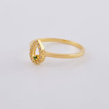 Anillo Gota Chispa 1.95 g / T7 3/4 Oro Amarillo 18K