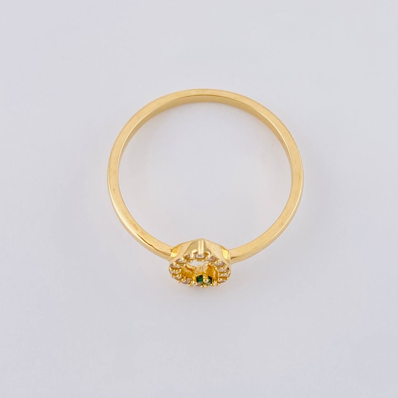 Anillo Gota Chispa 2.2 g / T7 Oro Amarillo 18K