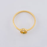 Sparkle Drop Ring 1.95 g / T7 18K Yellow Gold