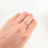 Anillo Gota Chispa 2.2 g / T7 Oro Amarillo 18K