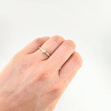 Solitaire Ring Four Prongs 2.55 g / T7 1/4 Yellow Gold 18K