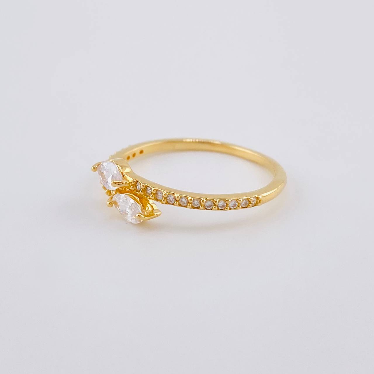 Anillo Dos Colas 1.95 g / T7 3/4 Oro Amarillo 18K