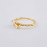 Anillo Dos Colas 1.95 g / T7 3/4 Oro Amarillo 18K