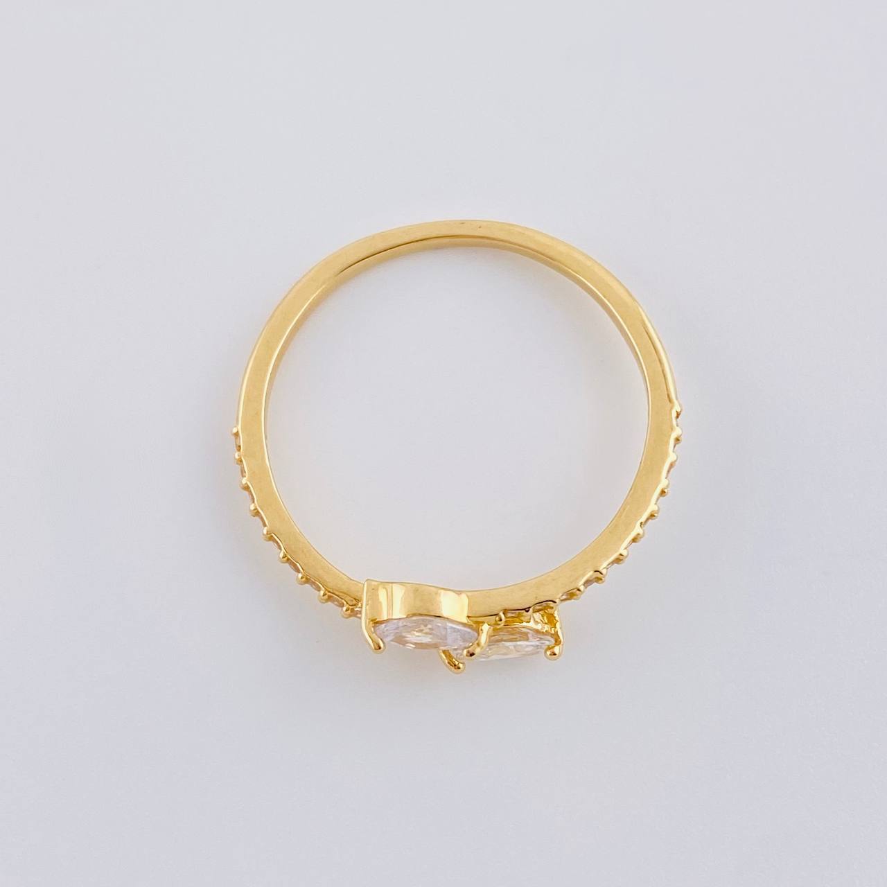 Anillo Dos Colas 1.95 g / T7 3/4 Oro Amarillo 18K