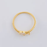 Anillo Dos Colas 1.95 g / T7 3/4 Oro Amarillo 18K