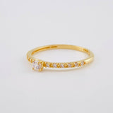 Anillo Solitario Chispa 1.65 g / T7 3/4 Oro Amarillo 18K