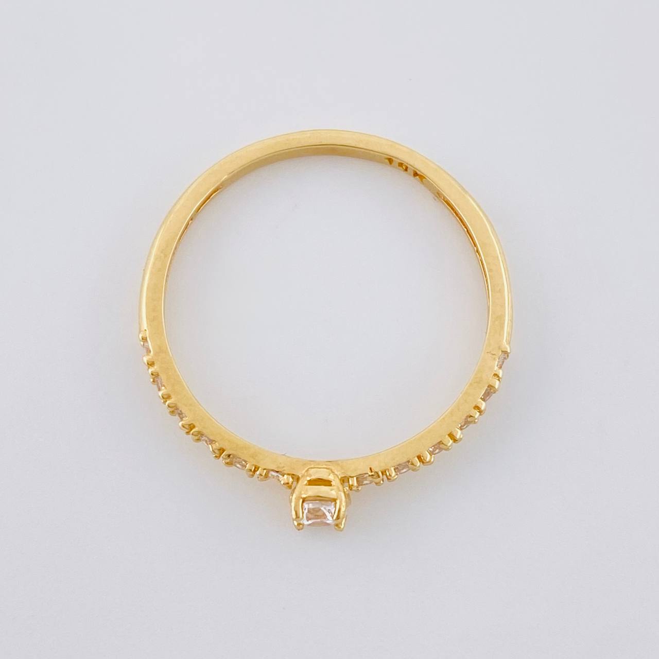 Solitaire Ring Chispas 1.35 g / T6 3/4 Yellow Gold 18K