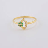 Anillo Abanico Desacura 1.25 g / T6 1/4 Oro Amarillo 18K
