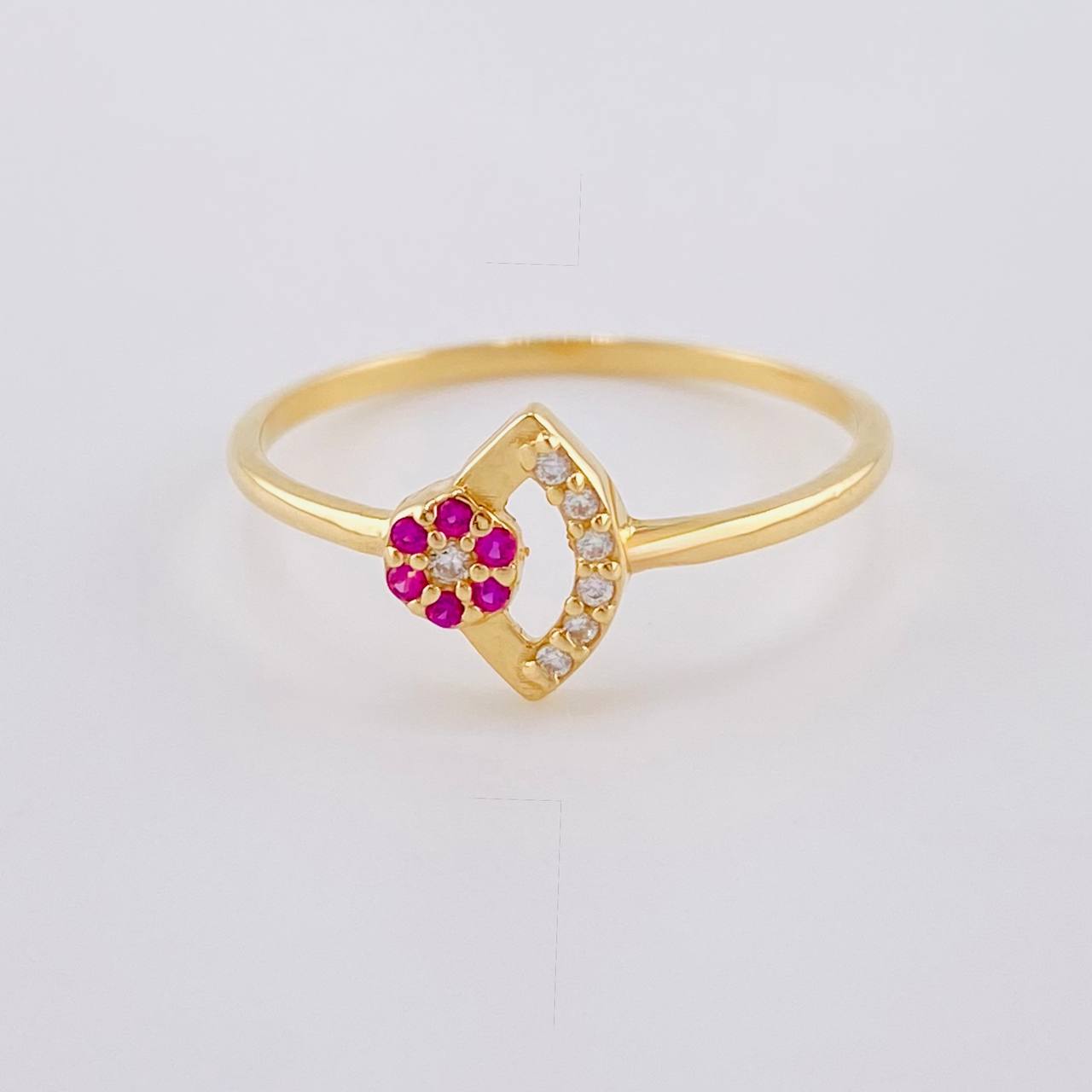 Anillo Abanico Desacura 1.3 g / T7 3/4 Oro Amarillo 18K