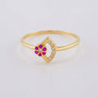 Anillo Abanico Desacura 1.3 g / T7 3/4 Oro Amarillo 18K