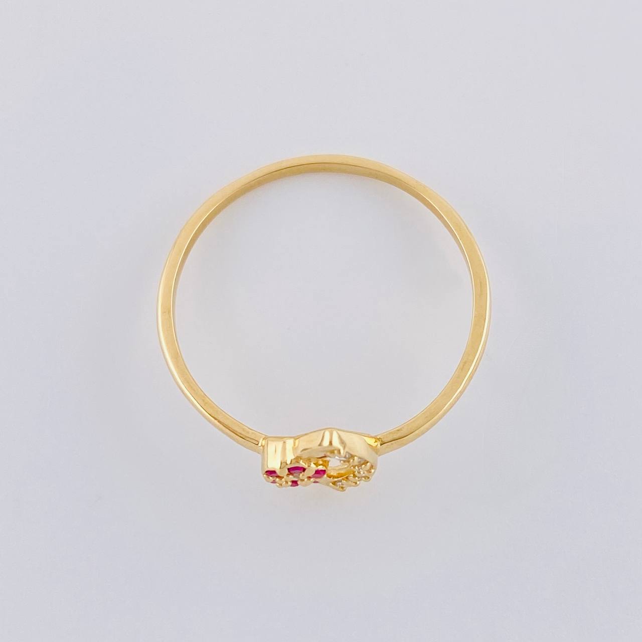 Anillo Abanico Desacura 1.3 g / T7 3/4 Oro Amarillo 18K