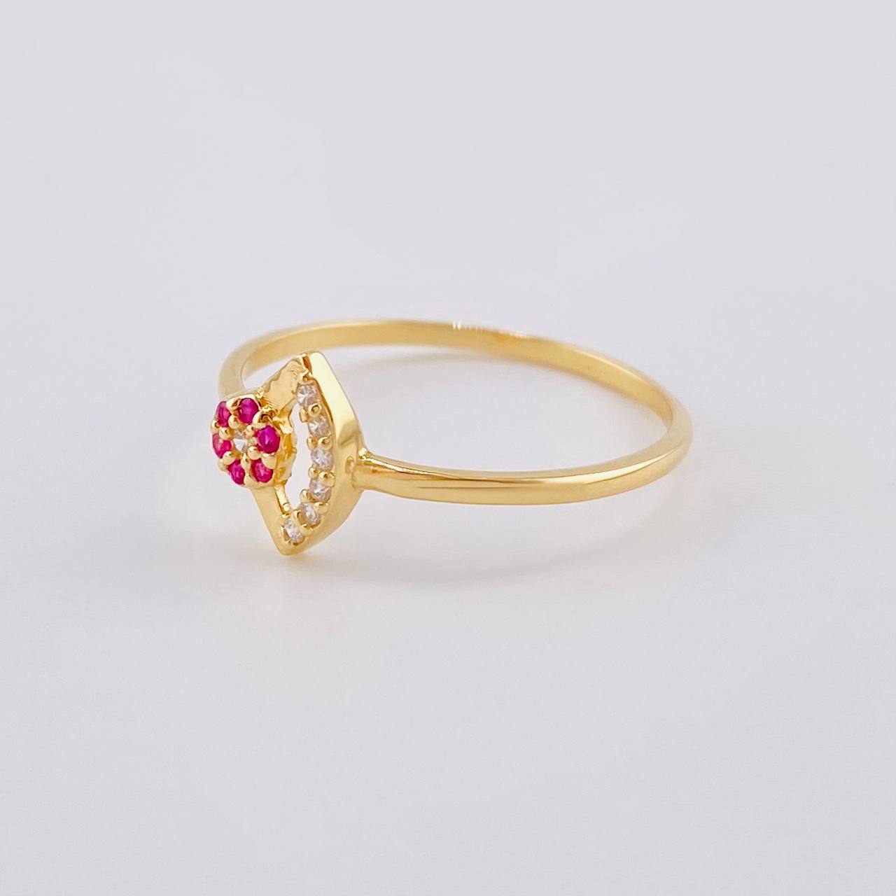 Anillo Abanico Desacura 1.3 g / T7 3/4 Oro Amarillo 18K