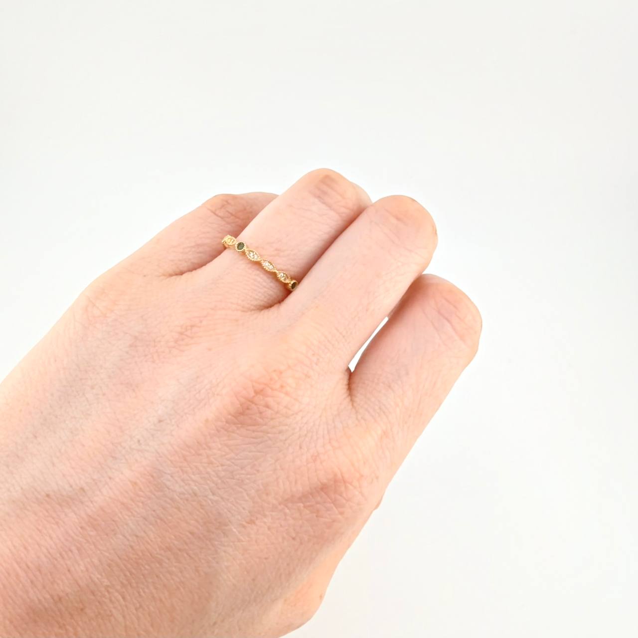 Eye Line Ring 1.55 g / T7 18K Yellow Gold