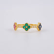 Clover Trio Ring 2.75 g / T7 3/4 Yellow Gold 18K