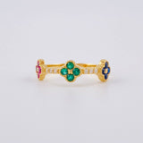 Clover Trio Ring 2.75 g / T7 3/4 Yellow Gold 18K