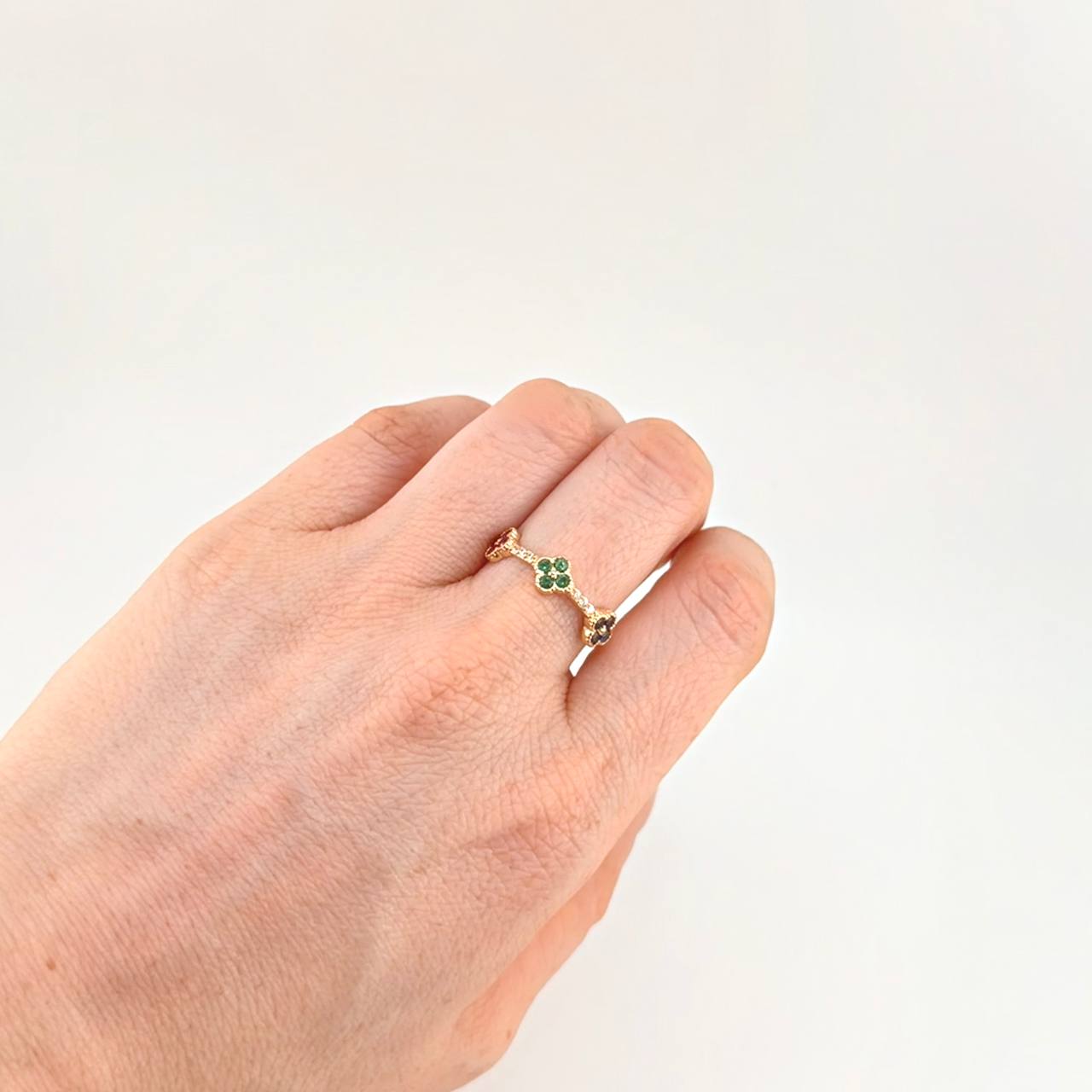 Clover Trio Ring 2.75 g / T7 3/4 Yellow Gold 18K