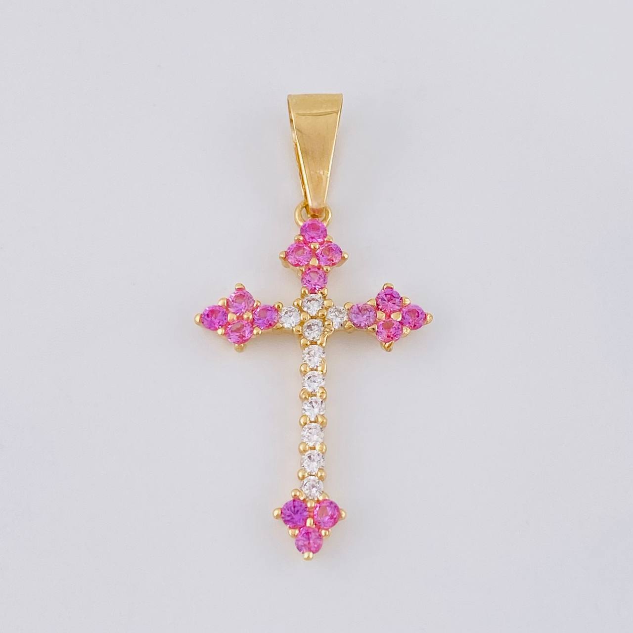 Charm Victorian Cross 2 g / 1 1/2 in 18K Yellow Gold